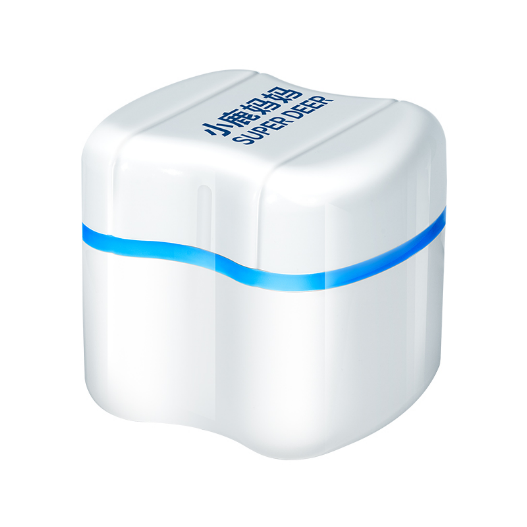 小鹿 牙套浸泡盒 蓝色