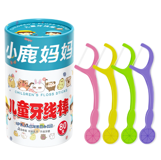儿童果味四色80支桶装